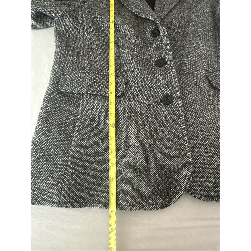 Vintage L.L .Bean Wool Cashmere Gray Tweed Jacket Coat Size 18R - Picture 7 of 11